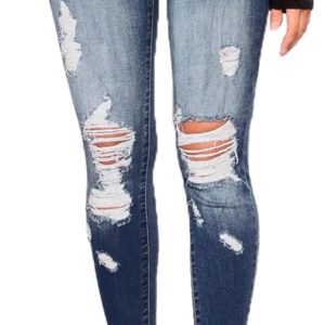 Women High Waisted Jeans for Women Ripped Stretch Skinny Butt Lifting Jeans Distressed Jeans Pants